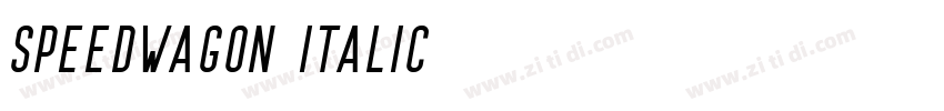 Speedwagon Italic字体转换 Speedwagon Italic字体转换